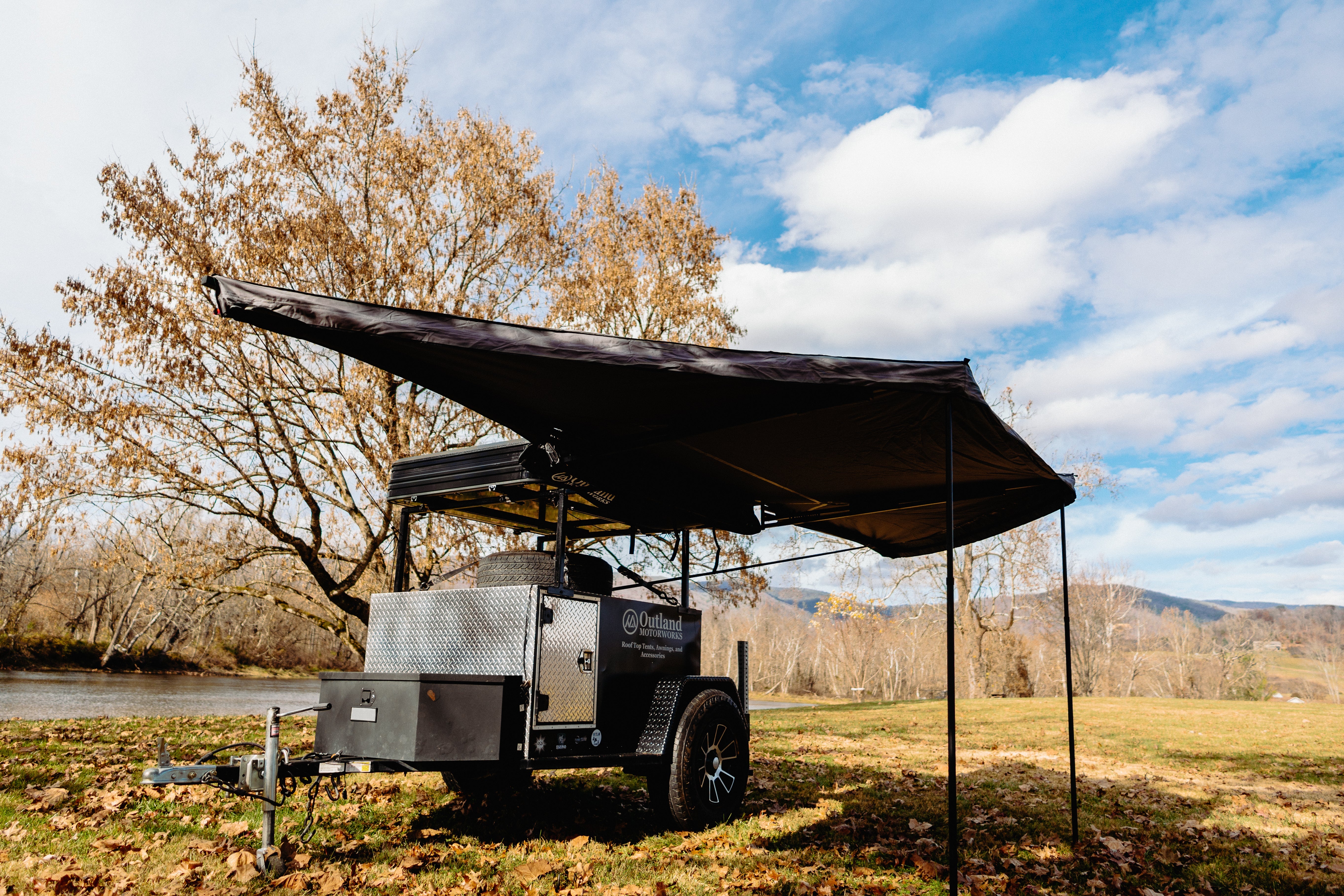 Wrap-Around 180 Porch Awning - Outland Motorworks