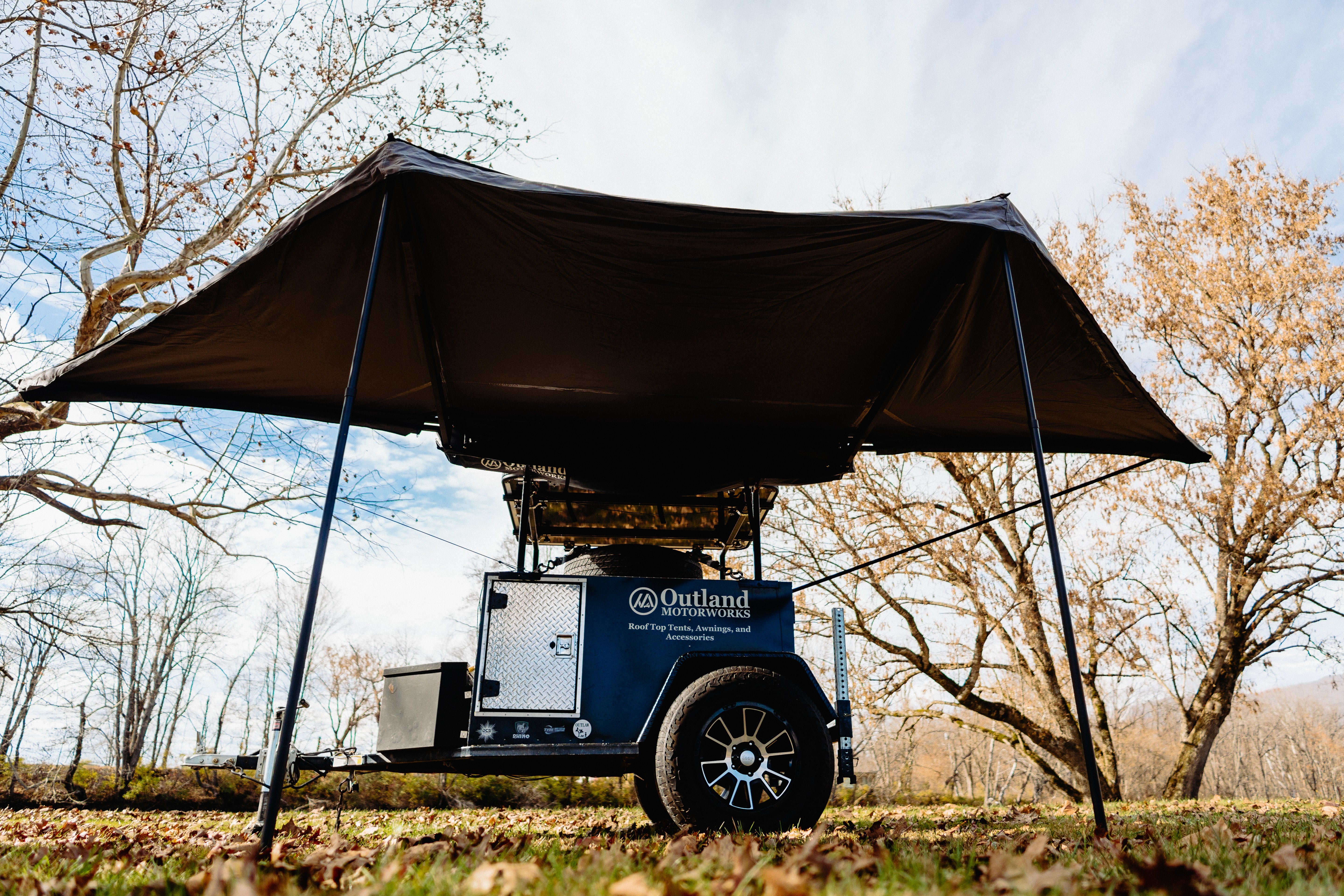 Wrap-Around 180 Porch Awning - Outland Motorworks