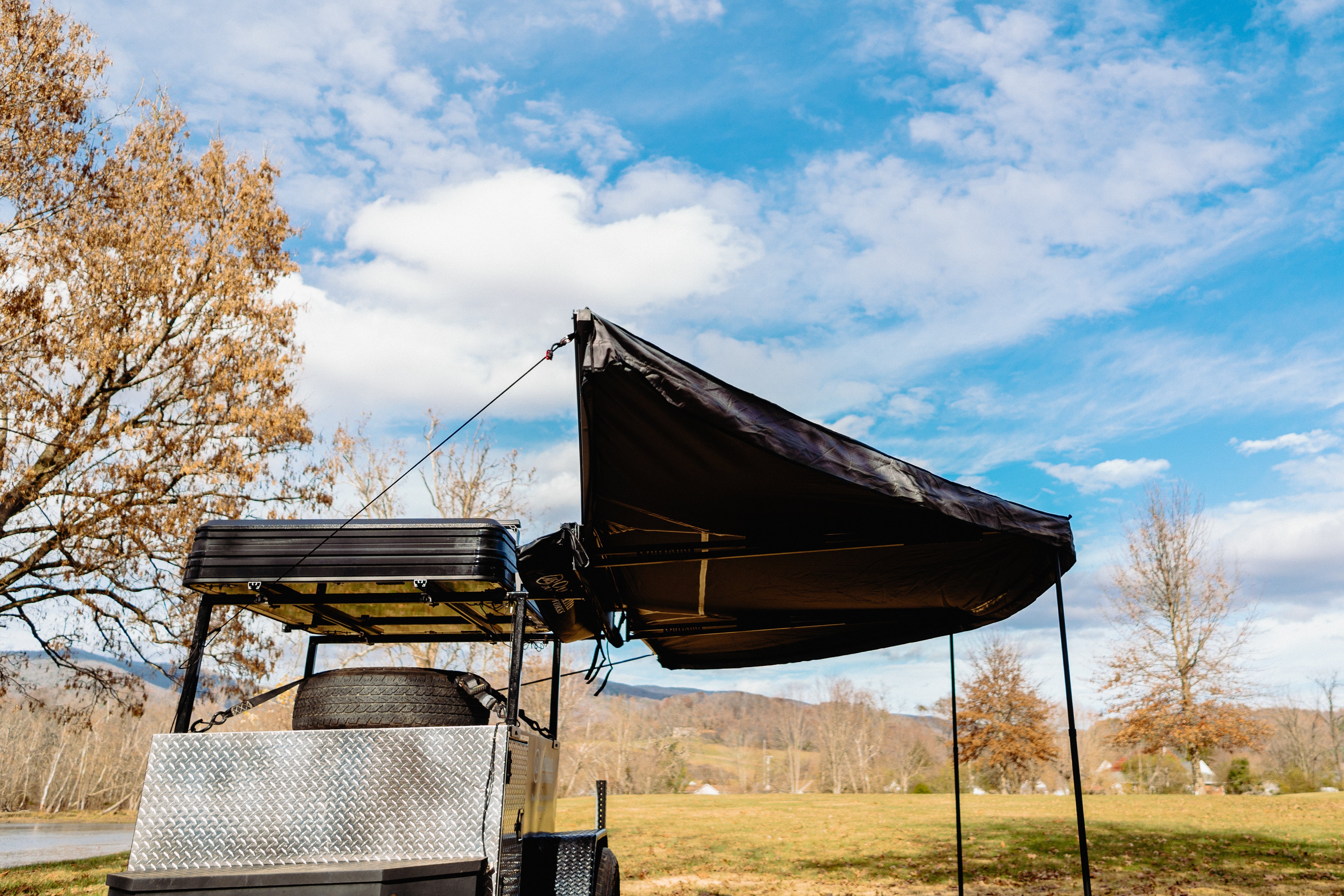 Wrap-Around 180 Porch Awning - Outland Motorworks