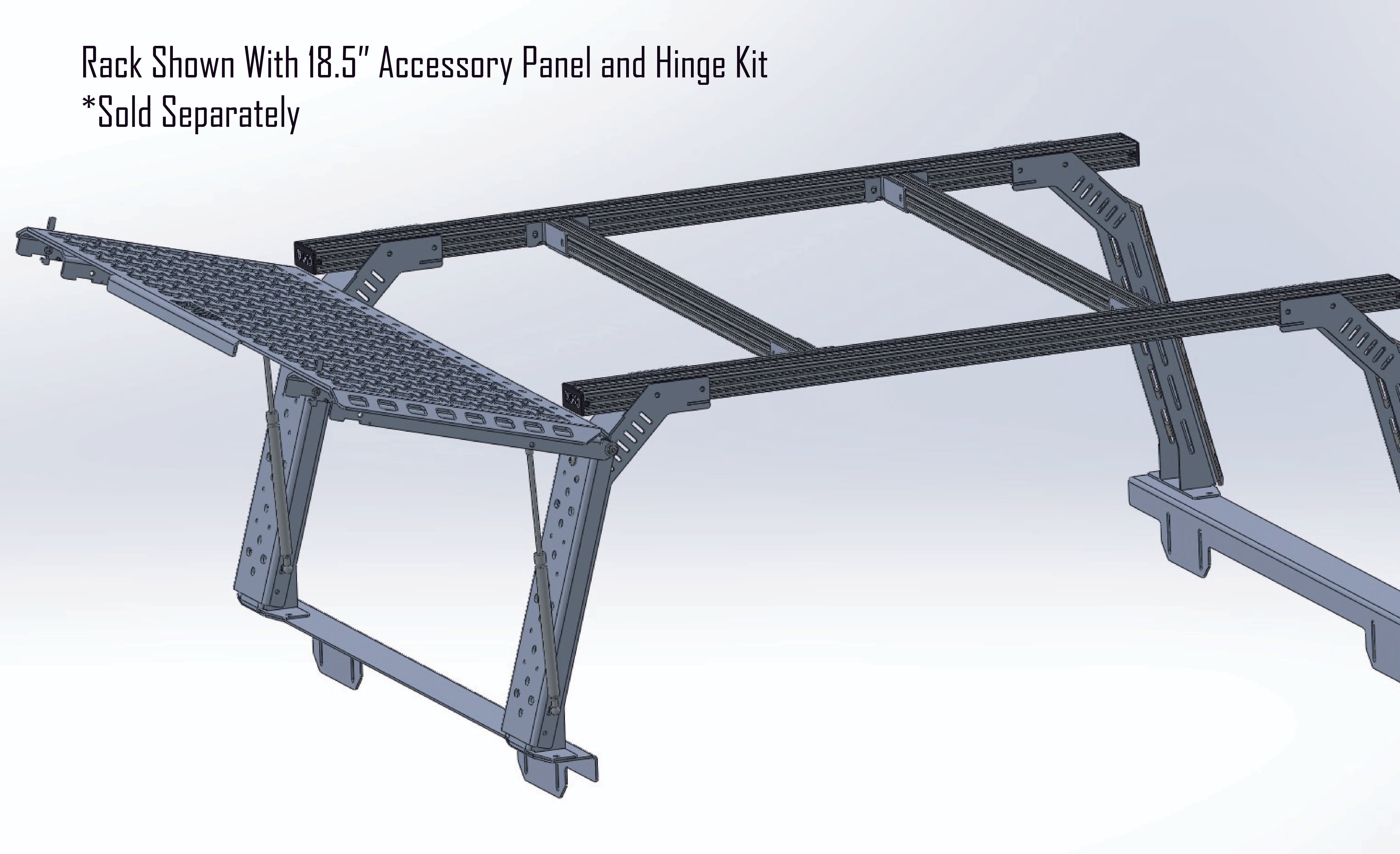 TRUKD A Series 10.5" Bed Rack