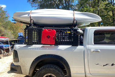 RAM Bed Rack with Kayaks