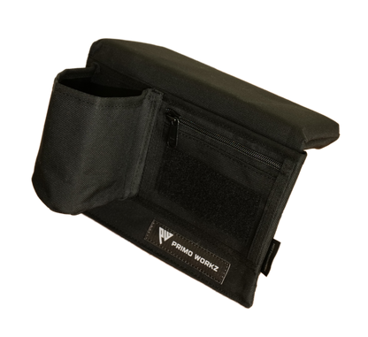 Armrest - with Cupholder - Black Canvas - Passenger Side